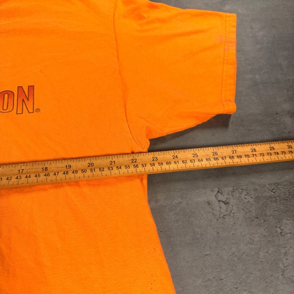 Vintage Harley-Davidson T-Shirt Mens XL Orange Alamo City San Antonio Texas USA - Picture 7 of 10